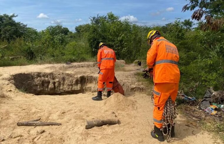 Homem cai em buraco de quase 2 metros em Janaúba
