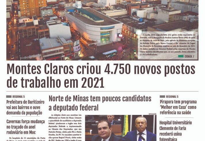 JORNAL IMPRESSO 1 DE FEVEREIRO DE 2022 EDIÇÃO