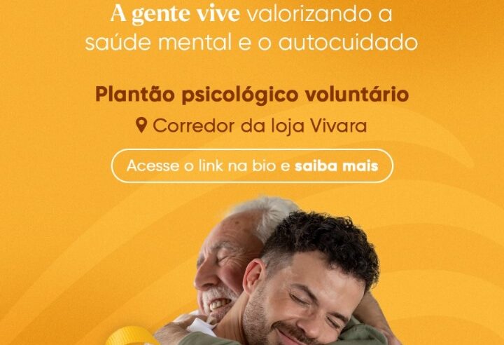 Setembro pela Vida leva plantão psicológico voluntário ao Montes Claros Shopping