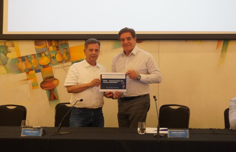 Fecomércio MG entrega proposta THDG ao senador Rogério Marinho e amplia debate sobre novas relações de trabalho